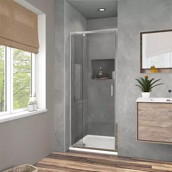 Душевая дверь Vincea Intra VDP-1I8090CL хром, стекло прозрачное