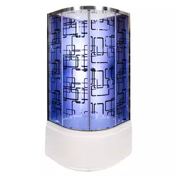 Душевая кабина Deto BМ4510 N LED с гм. Black