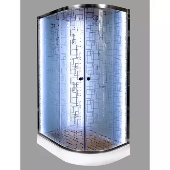 Душевая кабина Deto ЕМ1512 L N LED с гидромассажем