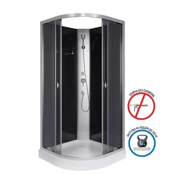 Душевая кабина Niagara Eco 90х90 E90/13/TN/BK