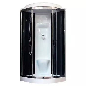 Душевая кабина Royal Bath 100HK6-BT-CH черное/прозрачное