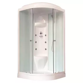 Душевая кабина Royal Bath 100HK7-WC белое/шиншилла