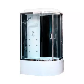 Душевая кабина Royal Bath 8120BK3-BT-CH L черное/прозрачное