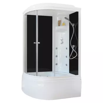 Душевая кабина Royal Bath 8120BK3-BT R черное/прозрачное