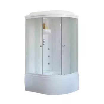 Душевая кабина Royal Bath 8120BK3-WC L белое/шиншилла