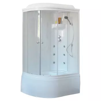 Душевая кабина Royal Bath 8120BK3-WT R белое/прозрачное