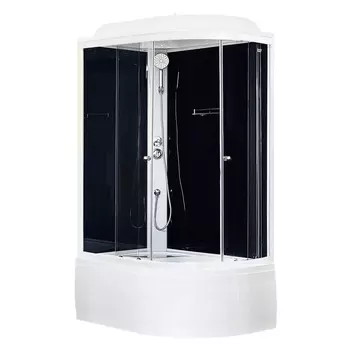 Душевая кабина Royal Bath 8120BK5-BT L черное/прозрачное