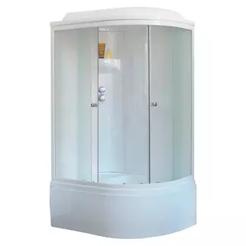 Душевая кабина Royal Bath 8120BK6-WC L белое/шиншилла