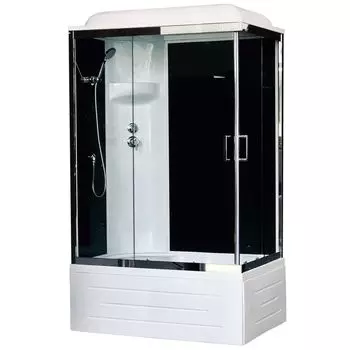 Душевая кабина Royal Bath 8120BP6-BT-CH L черное/прозрачное