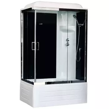 Душевая кабина Royal Bath 8120BP6-BT-CH R черное/прозрачное