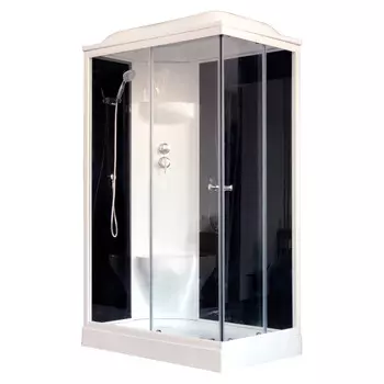 Душевая кабина Royal Bath 8120HP6-BT L черное/прозрачное