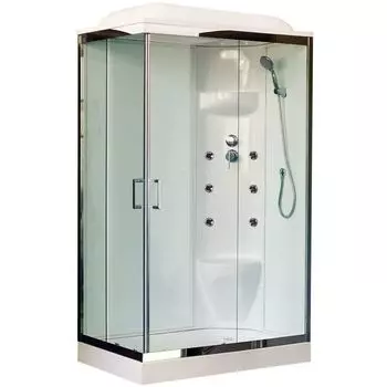 Душевая кабина Royal Bath 8120HP7-WT-CH R белое/прозрачное