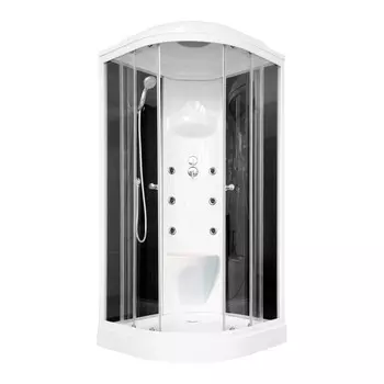 Душевая кабина Royal Bath 90HK7-BT черное/прозрачное