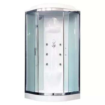 Душевая кабина Royal Bath 90HK7-WT-CH белое/прозрачное