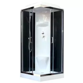 Душевая кабина Royal Bath 90HP6-BT-CH черное/прозрачное