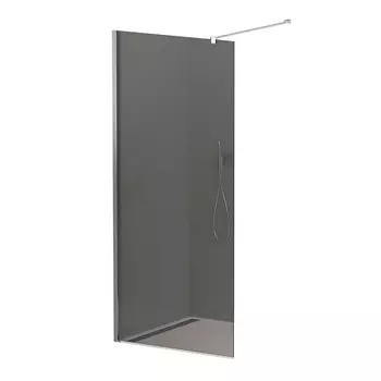 Душевая перегородка Cezares LIBERTA-L-1-120-120-GR-Cr графит