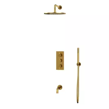 Душевой набор Whitecross Y brushed gold YSET11GLB