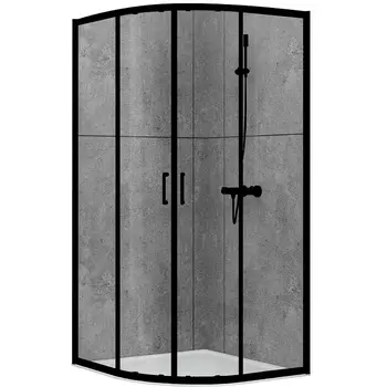 Душевой уголок Abber Schwarzer Diamant 100х100 AG01100B