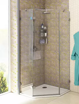 Душевой уголок Акватон Lax L пятиугольный 90х90