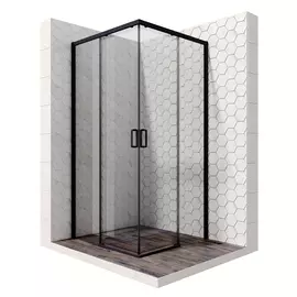 Душевой уголок Ambassador Queen Black 100х100 11011204Black