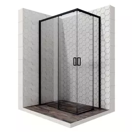 Душевой уголок Ambassador Queen Black 80х120 11011205LBlack левая