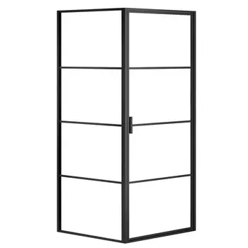 Душевой уголок Azario Richmond 90х90 AZNAG1221900BLACK правый