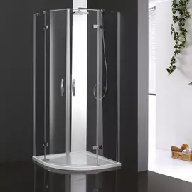 Душевой уголок Cezares Bergamo R2 90 Arco C Cr прозрачное стекло, профиль хром