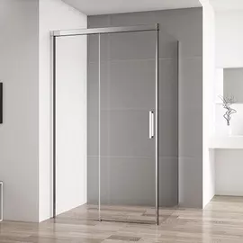 Душевой уголок Cezares Duet Soft AH1 140/80 C Cr прозрачное стекло, профиль хром