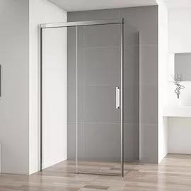 Душевой уголок Cezares Duet Soft AH1 150/80 C Cr прозрачное стекло, профиль хром