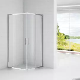 Душевой уголок Cezares Eco A2 80 P Cr стекло матовое, профиль хром