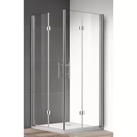 Душевой уголок Cezares Eco AS2 90 C Cr прозрачное стекло, профиль хром