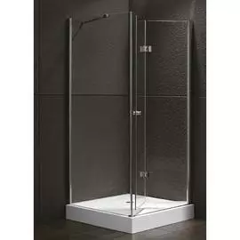 Душевой уголок Cezares Elena ASH1 90/100 C Cr прозрачное стекло, профиль хром