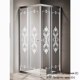 Душевой уголок Cezares Giubileo A2 100 Scorrevole C Cr прозрачное стекло, профиль хром