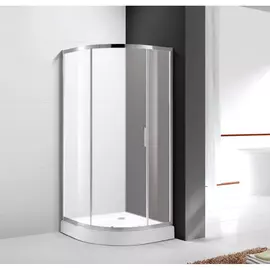 Душевой уголок Cezares Molveno R-1-100-P-Cr текстурное стекло, профиль хром