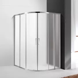 Душевой уголок Cezares Molveno R-22-100+30-P-Cr стекло текстурное, профиль хром
