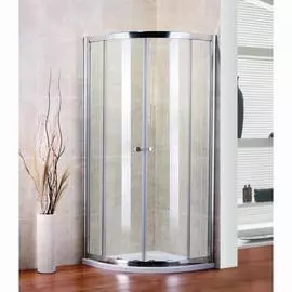 Душевой уголок Cezares Pratico R2 100 прозрачное стекло, профиль хром