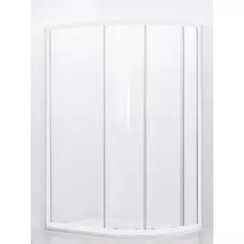 Душевой уголок Cezares Relax RH-2-120/90-C-Bi прозрачное стекло, профиль белый