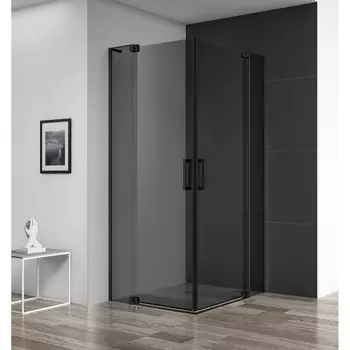 Душевой уголок Cezares Slider A2 80/90 C NERO прозрачное стекло, профиль черный