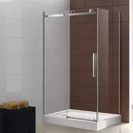 Душевой уголок Cezares Stylus M AH1 130/90 C Cr прозрачное стекло, профиль хром