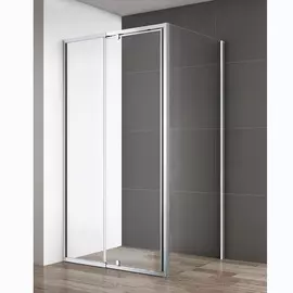 Душевой уголок Cezares Variante AH1 130/140x80 C Cr прозрачное стекло, профиль хром