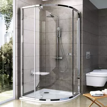 Душевой уголок Ravak PSKK3-80 блестящая + Транспарент