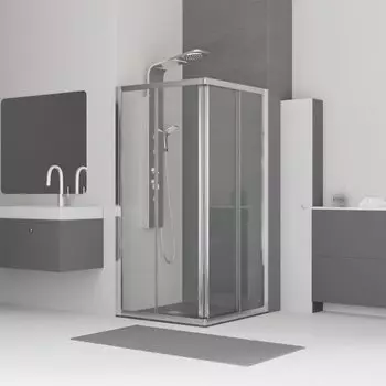 Душевой уголок RGW CL-32 80х80х185 стекло шиншилла