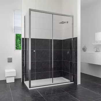 Душевой уголок RGW CL-45 (CL-12 + Z-050-1) 140х70х185 стекло прозрачное