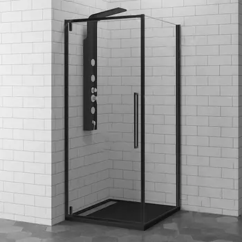 Душевой уголок RGW SV-35B (SV-02B + Z-050-3B) 100х100х200 стекло прозрачное