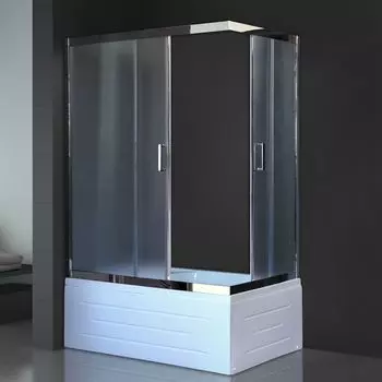 Душевой уголок Royal Bath BP-C-CH 100x80 L матовое с поддоном