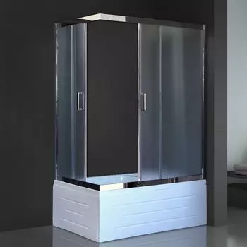 Душевой уголок Royal Bath BP-C-CH 100x80 R матовое с поддоном