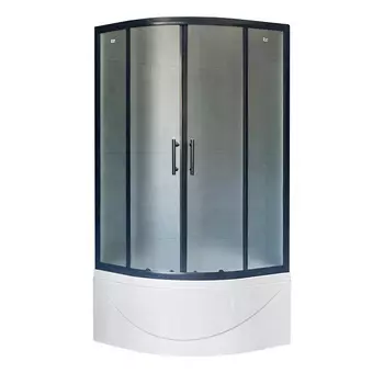 Душевой уголок Royal Bath Practic 90BK-C-BL 90х90 матовый