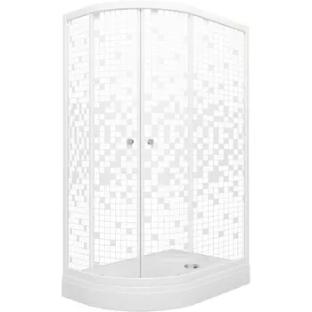 Душевой уголок Тритон Коралл 120х80 правый мозайка