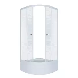 Душевой уголок Тритон Стандарт 100х100 В полосы с поддоном