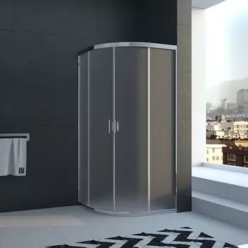 Душевой уголок Veconi Rovigo RV02-80PL-02-19C1 стекло Pear